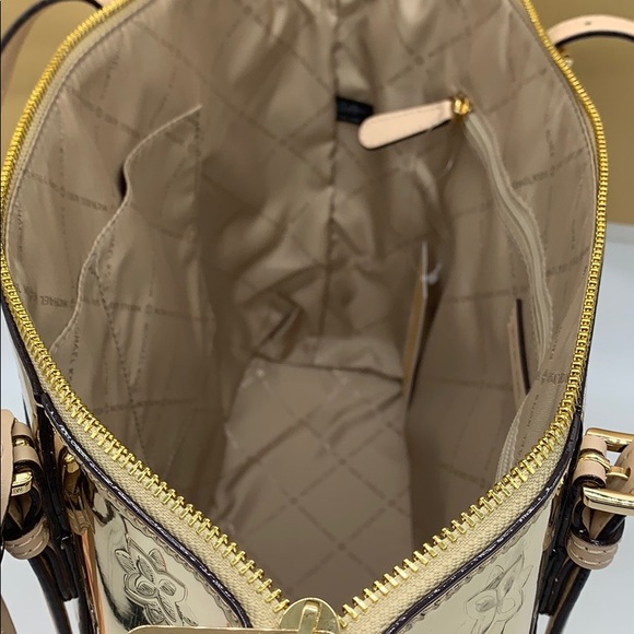 MICHAEL KORS CIARA LG TZ TOTE PALE GOLD 35H9GC6T3Z - Picture 16 of 16